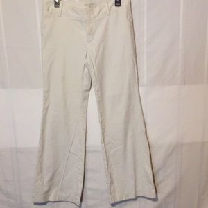 Pin stripe white pants